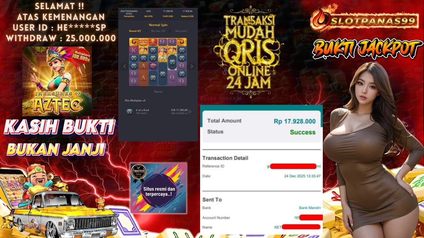 SLOTPANAS99 JACKPOT SLOT TREASURES OF AZTEC